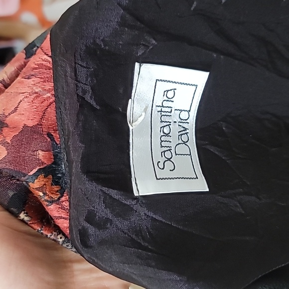 Vintage Blazer Jacket Womens rose print pockets lightweight - Picture 7 of 9